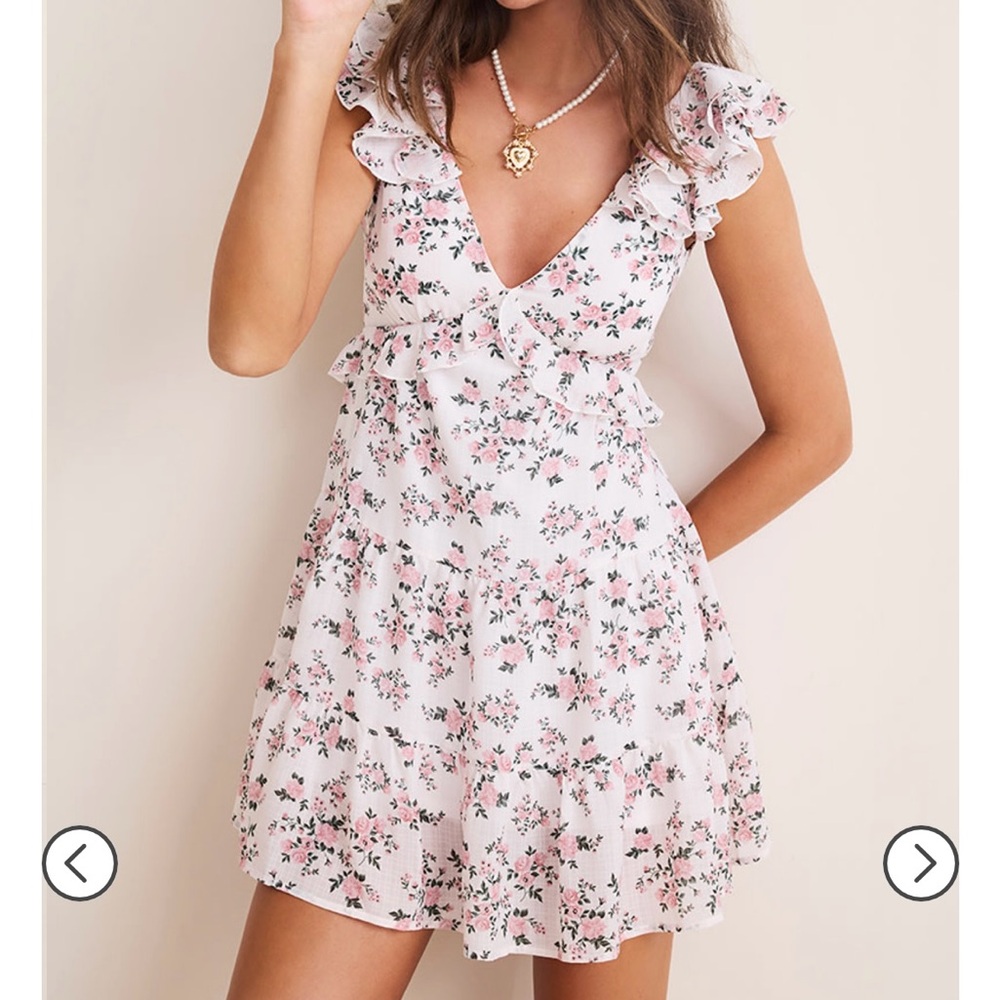 Francesca’s Floral Ruffle Dress - NWT